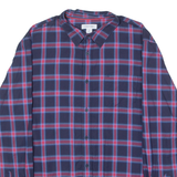 CALVIN KLEIN Mens Shirt Blue Check Long Sleeve XL