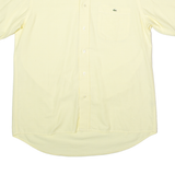 IZOD LACOSTE Mens Plain Shirt Yellow 90s L