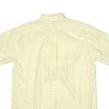 IZOD LACOSTE Mens Plain Shirt Yellow 90s L