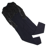 JOLLIBEE Womens Jumpsuit Black 90s Wide-Leg S