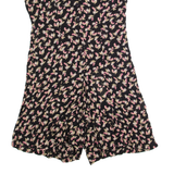 AMERICAN VINTAGE Womens Playsuit Black Floral 90s Wide-Leg M