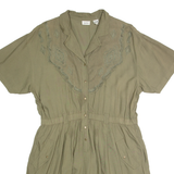 TOGETHER! Womens Playsuit Green Wide-Leg M