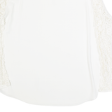 ZARA BASIC Womens Blouse Cream Long Sleeve L