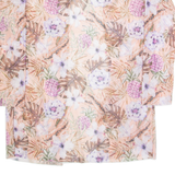 Womens Kimono Top Pink Long Sleeve Floral S