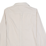 TOMMY HILFIGER Womens Printed Shirt Beige Collared Long Sleeve Check S