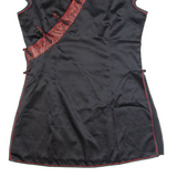 LAOGUDAI Eastern Inspired Womens Top Black V-Neck L