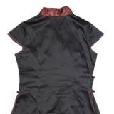 LAOGUDAI Eastern Inspired Womens Top Black V-Neck L