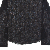 SINEQUANONE Mesh Womens Top Black Long Sleeve M