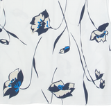 ZARA BASIC Womens Cropped Top White Sleeveless Floral S