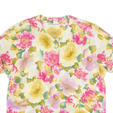 SOLANGE MONDOR Womens Printed Shirt Cream 90s Floral L