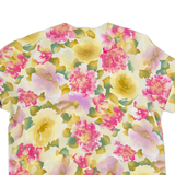 SOLANGE MONDOR Womens Printed Shirt Cream 90s Floral L