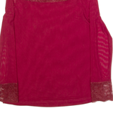 Womens Top Red High Neck Long Sleeve M