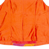 Womens Cropped Top Orange Sleeveless L