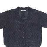 SORREL LINES Womens Shirt Black Collared M