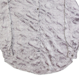 Peacock Womens Oversized Shirt Grey Collared Long Sleeve Crazy Pattern M