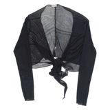 DRIVER Cardigan Womens Top Black V-Neck Long Sleeve S