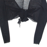 DRIVER Cardigan Womens Top Black V-Neck Long Sleeve S