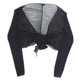 DRIVER Cardigan Womens Top Black V-Neck Long Sleeve S