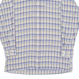 Mens Shirt Blue Check Long Sleeve S