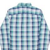 TOMMY HILFIGER Mens Shirt Blue Check Long Sleeve S