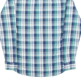 TOMMY HILFIGER Mens Shirt Blue Check Long Sleeve S