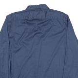 TED BAKER Mens Plain Shirt Blue Long Sleeve L
