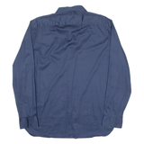 TED BAKER Mens Plain Shirt Blue Long Sleeve L