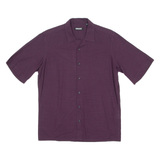 DKNY Mens Plain Shirt Purple M