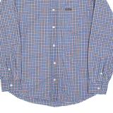 WRANGLER Mens Shirt Blue Check Long Sleeve M