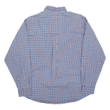 WRANGLER Mens Shirt Blue Check Long Sleeve M
