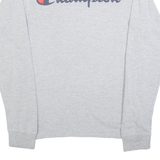 CHAMPION Mens T-Shirt Grey Long Sleeve S