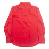 H&M Oversized Womens Off Shoulder Blouse Red Collared Long Sleeve S