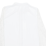 G2000 Lace Sleeves Womens Blouse Shirt Cream Long Sleeve S