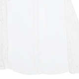G2000 Lace Sleeves Womens Blouse Shirt Cream Long Sleeve S