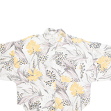 Womens Printed Shirt Beige Collared 90s Animal Print L