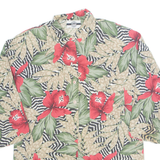 BEST BLOUSE COMPANY Womens Printed Shirt Black 3/4 Sleeve 90s Floral M