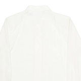CLAUDIA RICHARD Womens Blouse Shirt Cream Collared Long Sleeve 90s L