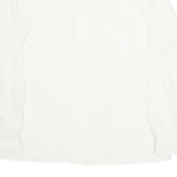 CLAUDIA RICHARD Womens Blouse Shirt Cream Collared Long Sleeve 90s L