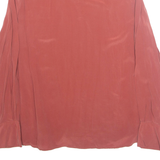 MANGO Womens Shirt Red Collared Long Sleeve XL