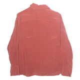 MANGO Womens Shirt Red Collared Long Sleeve XL
