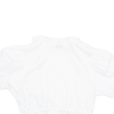 ESMARA Womens Cropped Top White V-Neck S