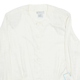 EVAN PICONE PETITES Womens Printed Shirt Cream 90s Houndstooth M