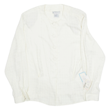 EVAN PICONE PETITES Womens Printed Shirt Cream 90s Houndstooth M