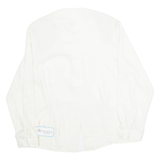 EVAN PICONE PETITES Womens Printed Shirt Cream 90s Houndstooth M