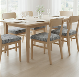 Anyseat Dark Gray Crack Stone Print Chair Cover – Stretch Washable Removable Seat Cover for Dining & Kitchen