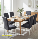 Anyseat Dark Grey Plain Design Chair Cover – Elastic Slipcover with Anti‑Dirt Protection for Dining Room, Kitchen, Wedding, Hotel, Banquet & Restaurant