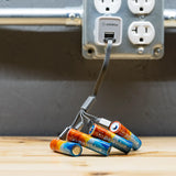 VIVID Geometric AA USB Rechargeable Lithium Batteries | Paleblue