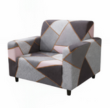 Anyseat 1-Seater Sofa Cover – Gray Pink Style Slipcover for Living Room Chair Protection