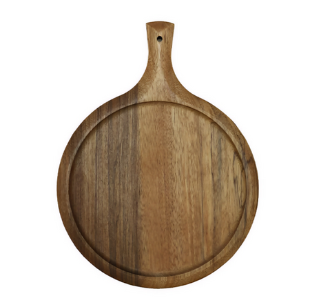 Anygleam Natural Wood Round Wood Cutting Board Food Kitchen Tableware
