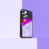 Flora Lavender Phone Case Card Holder